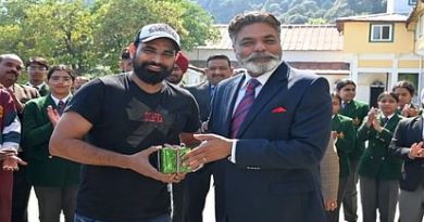क्रिकेटर मोहम्मद शमी पहुंचे नैनीताल,छात्रों को क्रिकेट की बारीकियां बताईं