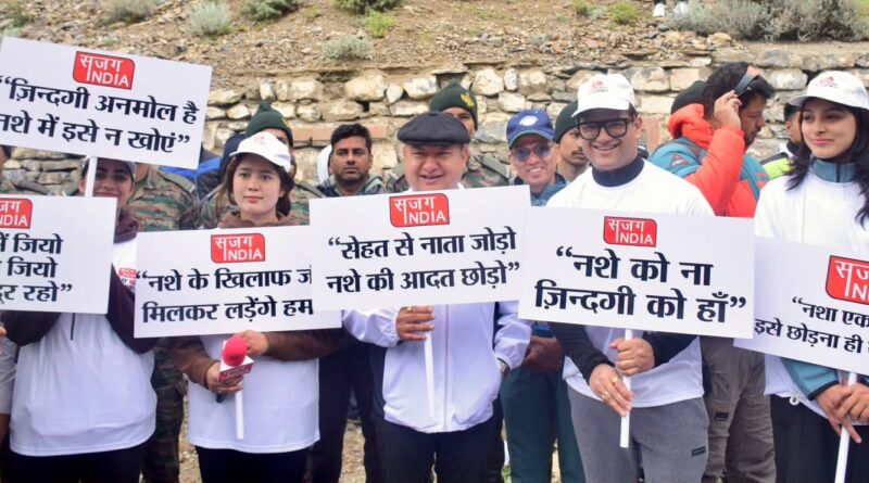 नीति एक्सट्रीम अल्ट्रा रन में सजग इंडिया ने दिया नशामुक्ति और फिटनेस का संदेश