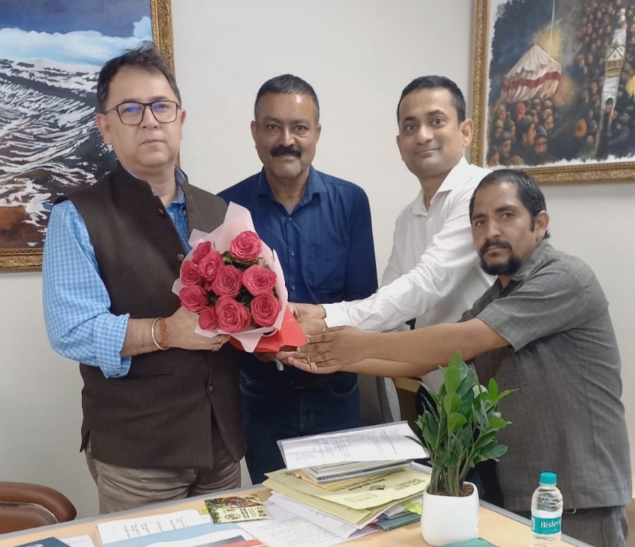 अधिकारी-कर्मचारी संयुक्त समन्वय समिति, पेयजल निगम ने वित्त सचिव रणवीर चौहान से मुलाक़ात की